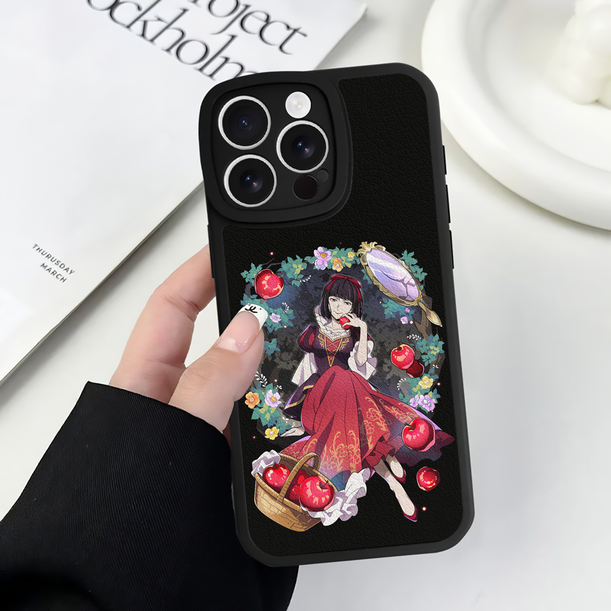 （画像用） 文豪ストレイドッグス Bungo Stray Dogs 【iPhone 16シリーズ対応】シリコンスマホケース（レザー調） 材質：シリコン